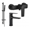 Mexen Lynx DQ72 ensemble de douche, noir - 745904DQ72-70