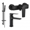 Mexen Lynx DQ72 set doccia, nero - 745904DQ72-70