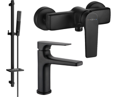 Mexen Lynx DQ72 ensemble de douche, noir - 745904DQ72-70