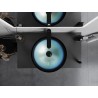 Mexen Mira glaswaschbecken zum Aufsetzen 42 x 42 cm, blau - 24124247