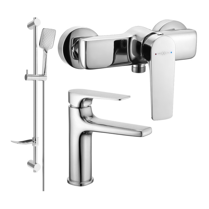 Mexen Lynx DF62 set za tuširanje, krom - 745904DF62-00