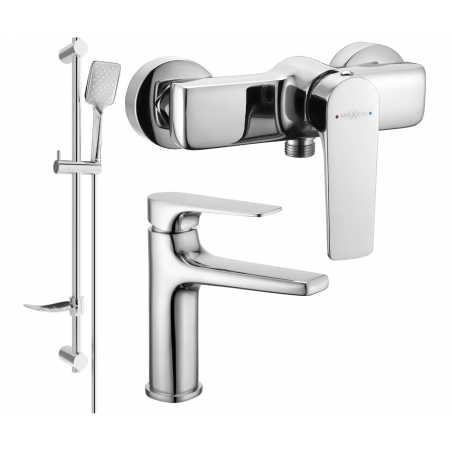 Mexen Lynx DF62 Duschset, Chrom - 745904DF62-00