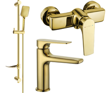 Mexen Lynx DF62 Duschset, Gold - 745904DF62-50