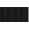 Radiateur plat Mexen CVH20 Hygiene 300 x 2400 mm, raccordement inférieur, 1527 W, noir - W620H-030-240-70