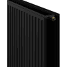 Radiateur plat Mexen CVH20 Hygiene 300 x 2400 mm, raccordement inférieur, 1527 W, noir - W620H-030-240-70