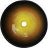 Mexen Mira fregadero de vidrio sobre encimera 42 x 42 cm, oro oscuro - 24124251
