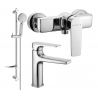 Mexen Lynx DF40 ensemble de douche, chromé - 745904DF40-00