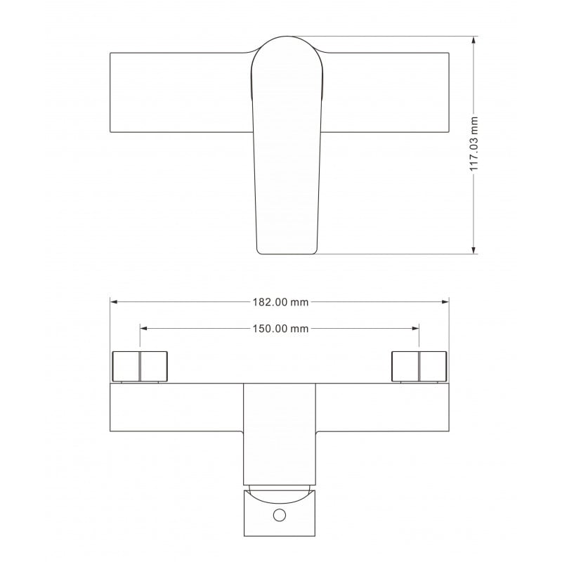 Mexen Lynx DF40 shower set, gold - 745904DF40-50