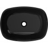Mexen Araks lavabo sobre encimera de vidrio 54 x 39 cm, negro - 24155470