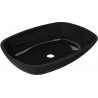Mexen Araks lavabo sobre encimera de vidrio 54 x 39 cm, negro - 24155470