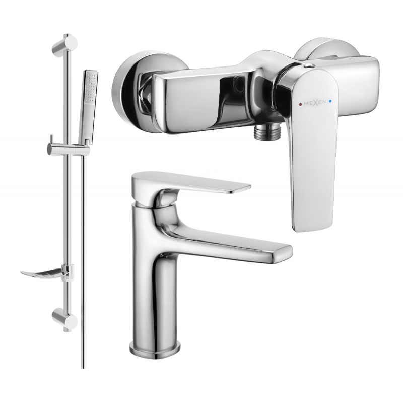 Mexen Lynx DF72 set doccia, cromo - 745904DF72-00