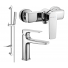 Mexen Lynx DF72 shower set, chrome - 745904DF72-00