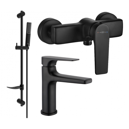 Mexen Lynx DF72 Black Shower Set - 745904DF72-70