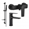 Mexen Lynx Conjunto de duche DF72, preto - 745904DF72-70