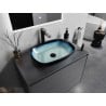 Mexen Araks glass countertop washbasin 54 x 39 cm, blue - 24155447