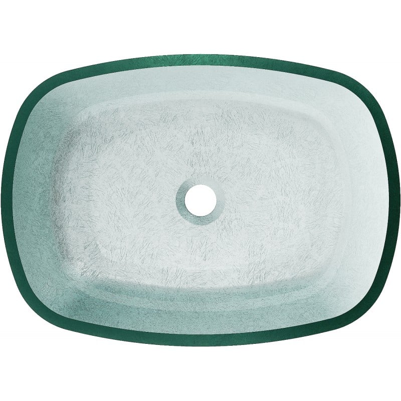 Mexen Araks lavabo en vaso sobre encimera 54 x 39 cm, plateado - 24155411