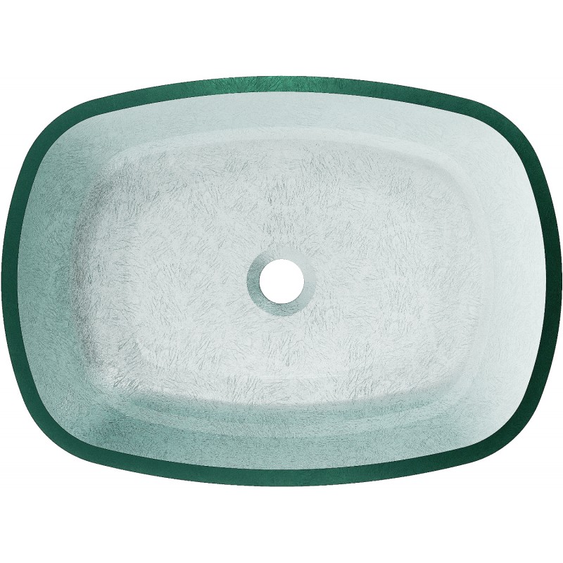 Mexen Araks vasque à poser en verre 54 x 39 cm, argentée - 24155411