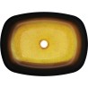 Mexen Araks Glaskeramik Aufsatzwaschbecken 54 x 39 cm, dunkelgold - 24155451