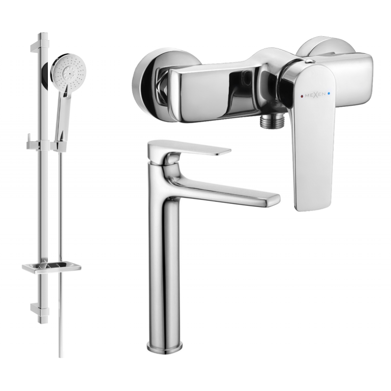 Mexen Lynx DQ40 set doccia, cromo - 745914DQ40-00