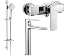 Mexen Lynx DQ40 douche set, chroom - 745914DQ40-00