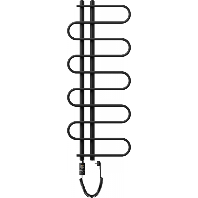 Mexen Kiso elektrisk radiator 1250 x 500 mm, 300 W, svart - W114-1250-500-2300-70