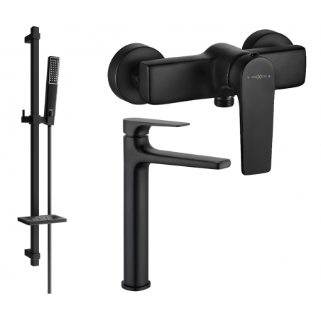 Mexen Lynx DQ72 ensemble de douche, noir - 745914DQ72-70