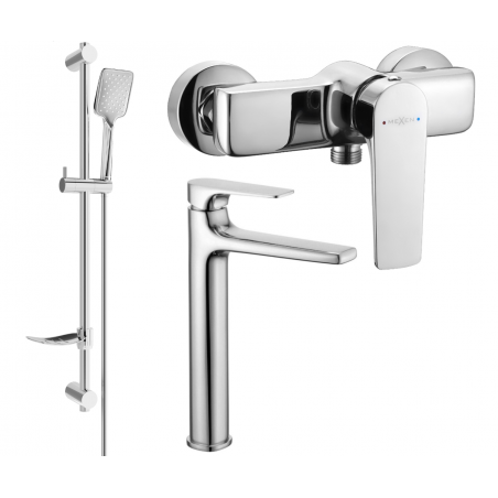 Mexen Lynx DF62 douche set, chroom - 745914DF62-00