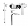 Mexen Lynx DF62 douche set, chroom - 745914DF62-00