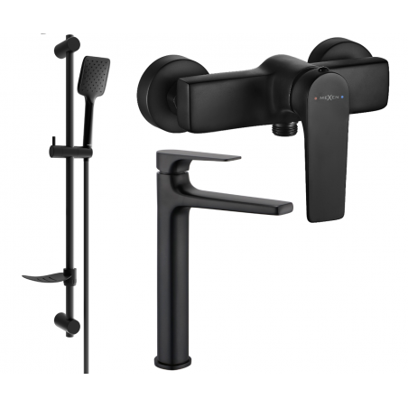 Mexen Lynx DF62 conjunto de duche, preto - 745914DF62-70