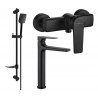 Mexen Lynx DF62 ensemble de douche, noir - 745914DF62-70