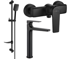 Mexen Lynx DF62 ensemble de douche, noir - 745914DF62-70