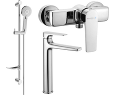 Mexen Lynx DF40 Duschset, Chrom - 745914DF40-00