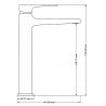 Mexen Lynx DF40 Duschset, Gold - 745914DF40-50