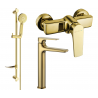 Mexen Lynx DF40 Duschset, Gold - 745914DF40-50