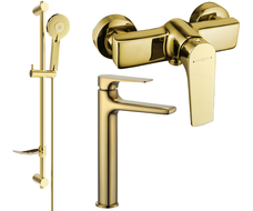 Mexen Lynx DF40 Duschset, Gold - 745914DF40-50