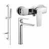 Mexen Lynx DF72 doucheset, chroom - 745914DF72-00