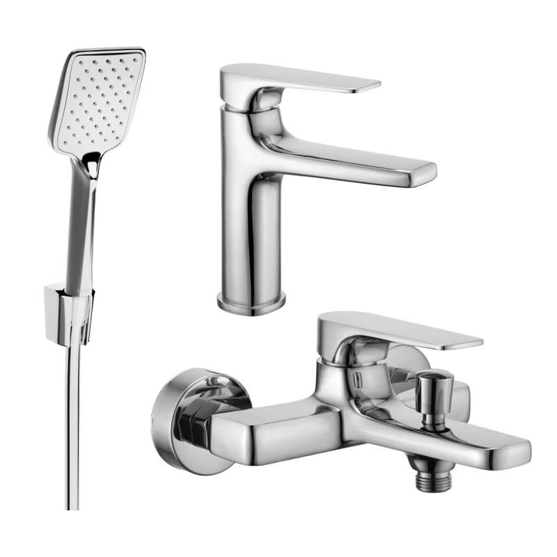 Mexen Lynx R62 bath set, chrome - 745903R62-00