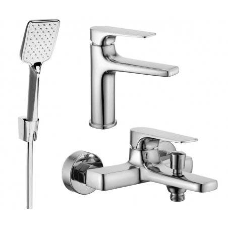 Mexen Lynx R62 juego de baño, cromo - 745903R62-00