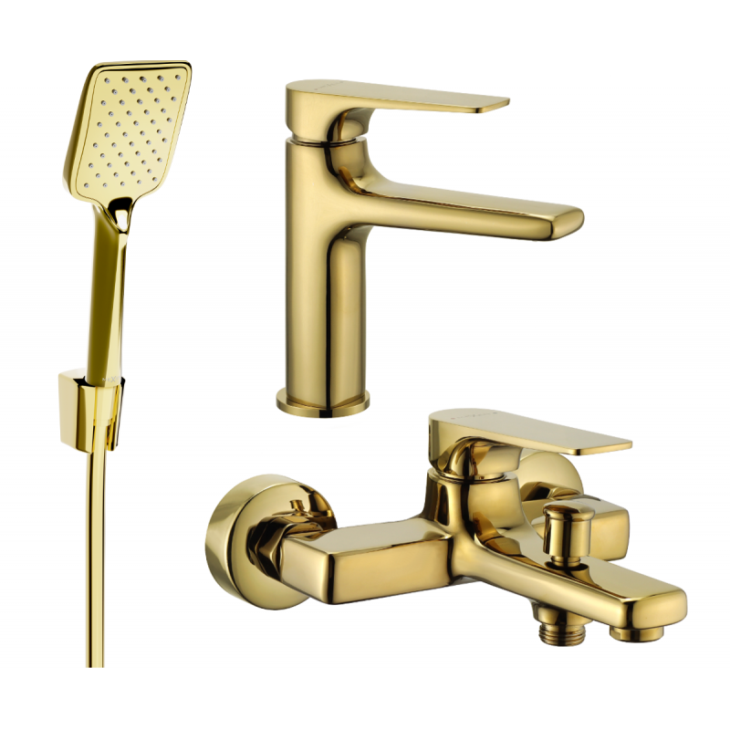 Mexen Lynx R62 conjunto de bañera, dorado - 745903R62-50