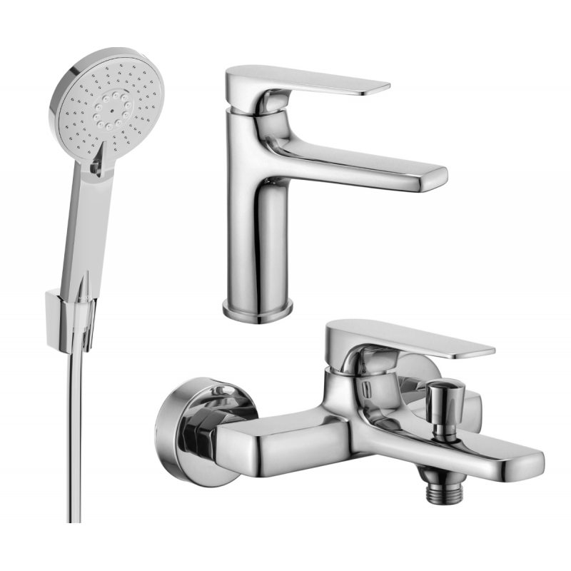 Mexen Lynx R40 conjunto de bañera, cromo - 745903R40-00