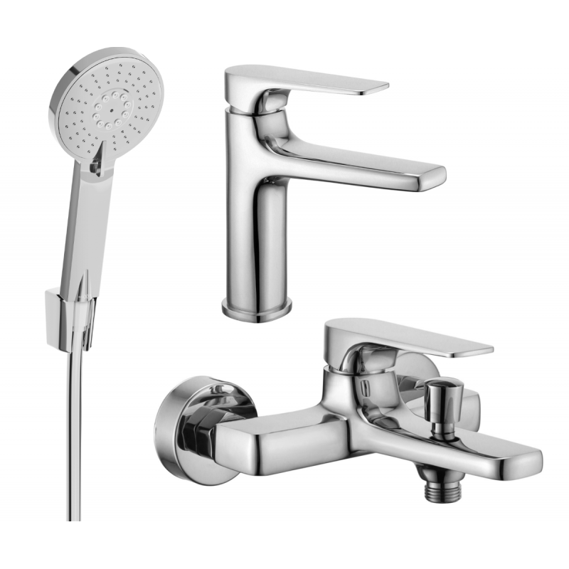 Mexen Lynx R40 ensemble de bain, chrome - 745903R40-00