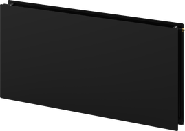 Radiateur plat Mexen CVHF20 Hygiene 600 x 600 mm, raccordement inférieur, 602 W, noir - W620HF-060-060-70