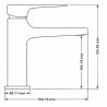 Mexen Lynx R40 Badewannenset, schwarz - 745903R40-70