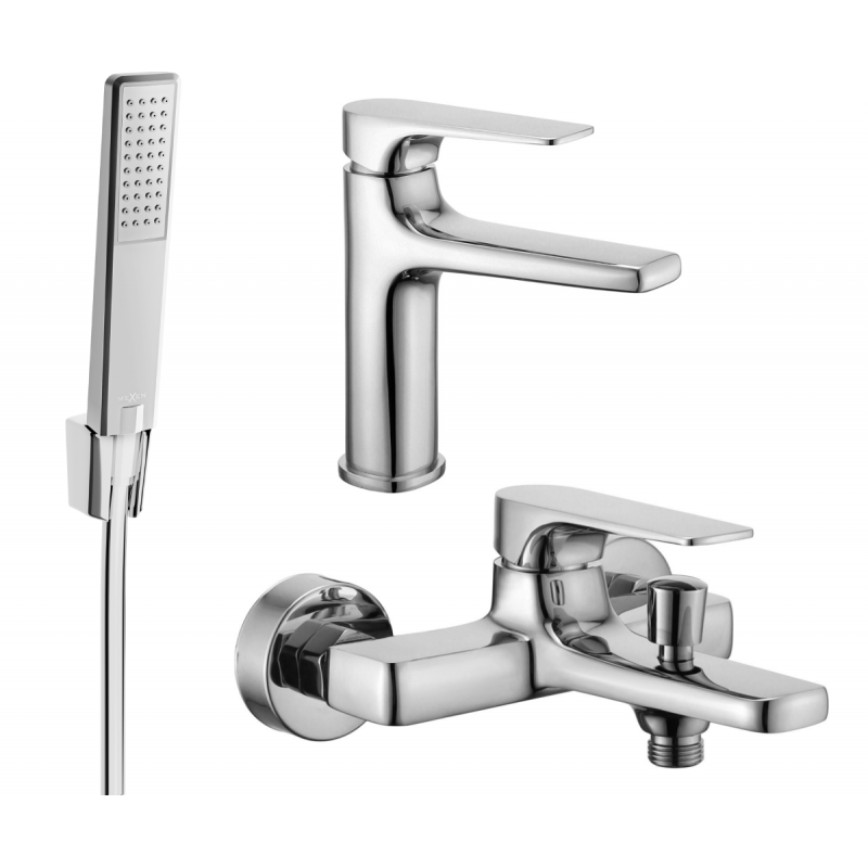 Mexen Lynx R72 Badewannenarmaturenset, Chrom - 745903R72-00