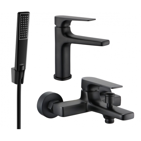 Mexen Lynx R72 conjunto de baño, negro - 745903R72-70