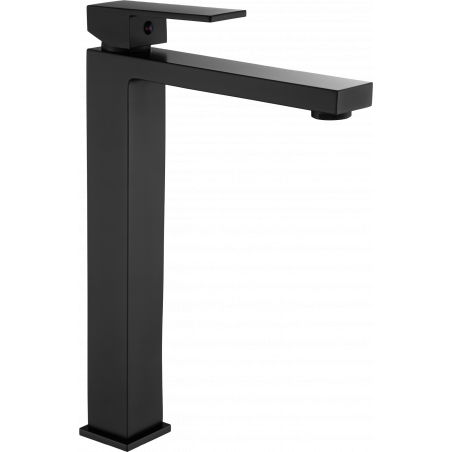 Mexen Uno grifo de lavabo alto, negro - 71410-70