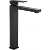 Mexen Uno grifo de lavabo alto, negro - 71410-70