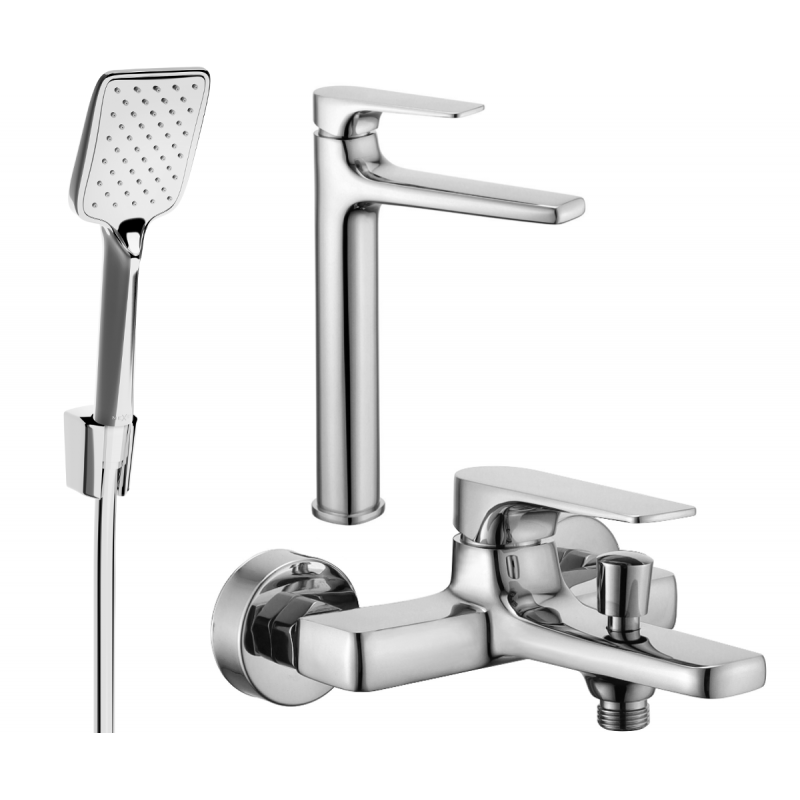 Mexen Lynx R62 bath set, chrome - 745913R62-00