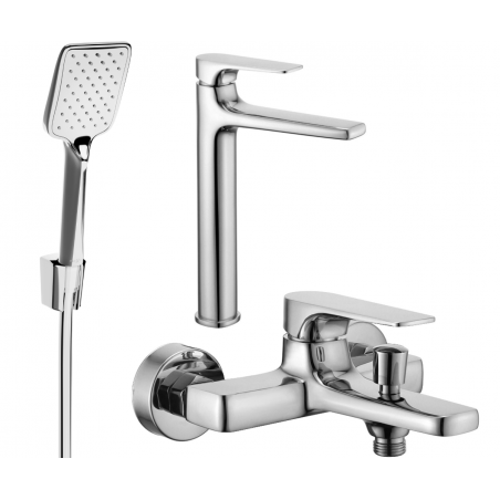 Mexen Lynx R62 badkar set, krom - 745913R62-00