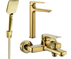 Mexen Lynx R62 conjunto de baño, dorado - 745913R62-50